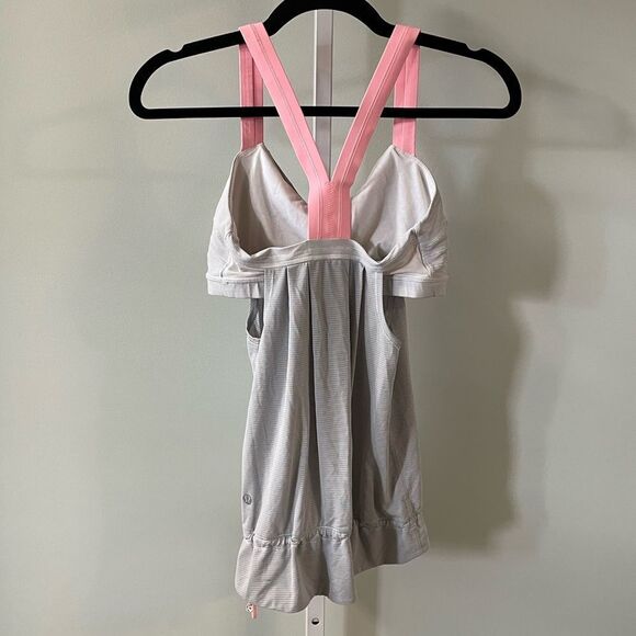 Lululemon Baby Pink & Gray Rest Less Racerback - Picture 4 of 4